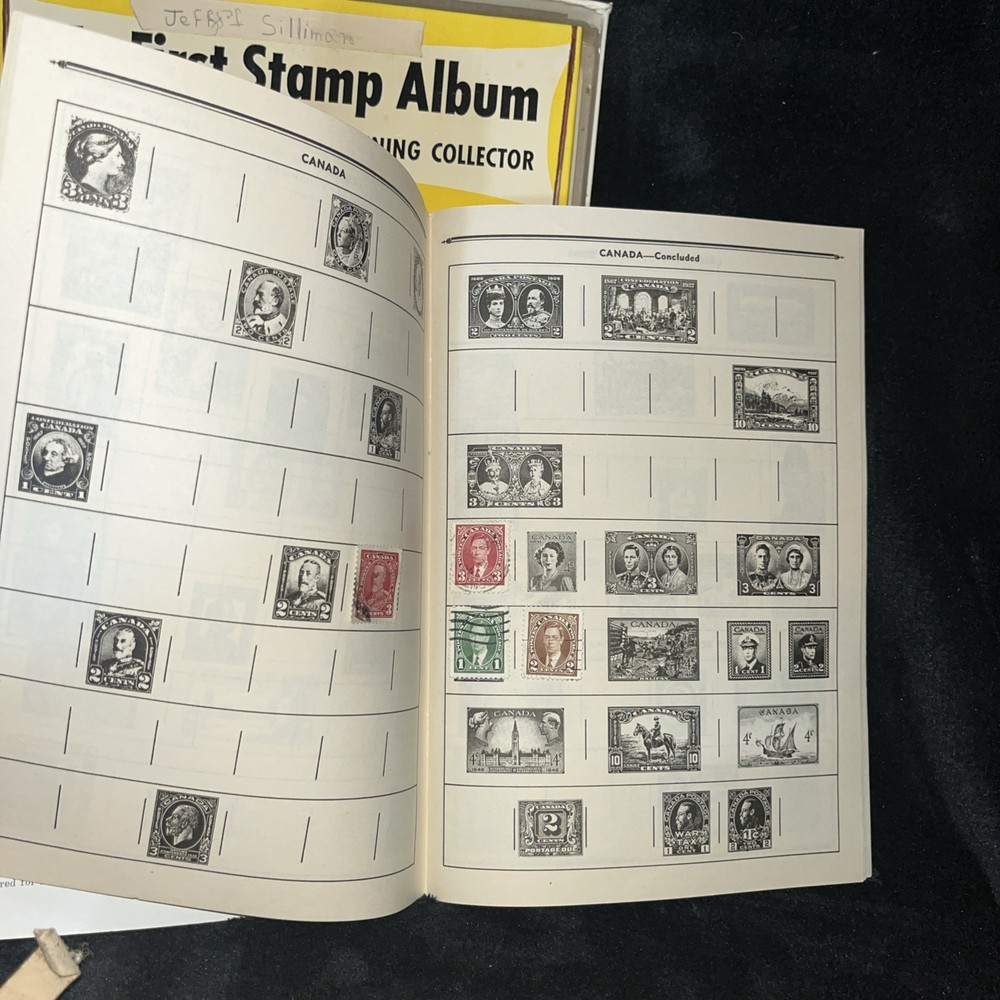 1953 The Adventurer Stamp Album Around the World & My First Stamp Outfit