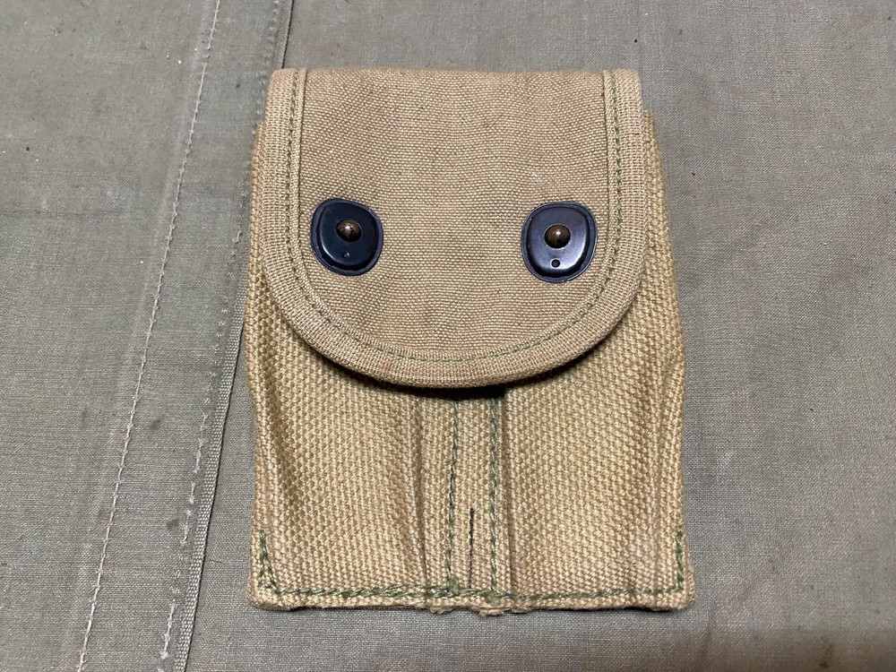 ORIGINAL WWI WWII US ARMY M1910 .45 PISTOL BELT AMMO POUCH