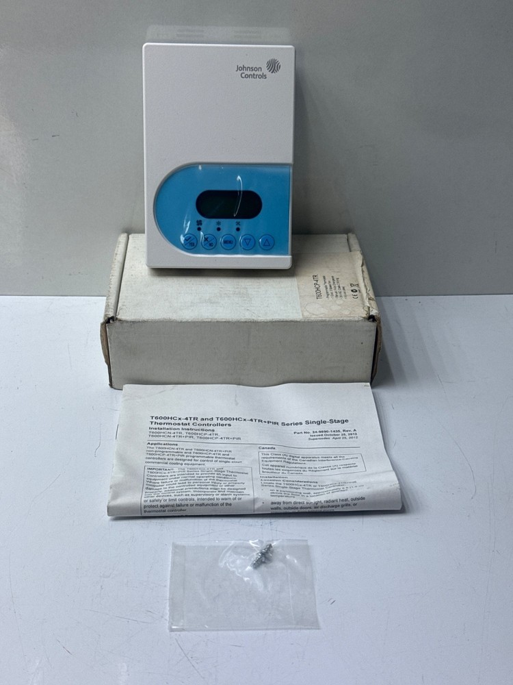 JOHNSON CONTROLS T600HCP-4TR THERMOSTAT CONTROLLERS