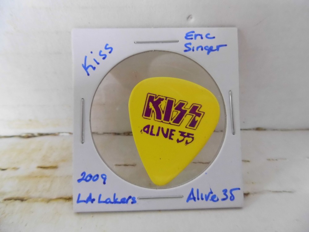 KISS "ERIC SINGER~LA LAKERS" 2009 GUITAR PICK~READ DESCRIPTION #14~6