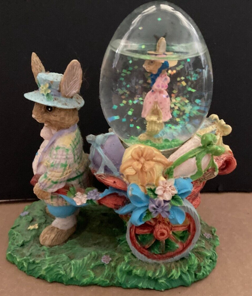 Easter Bunny Snow Globe