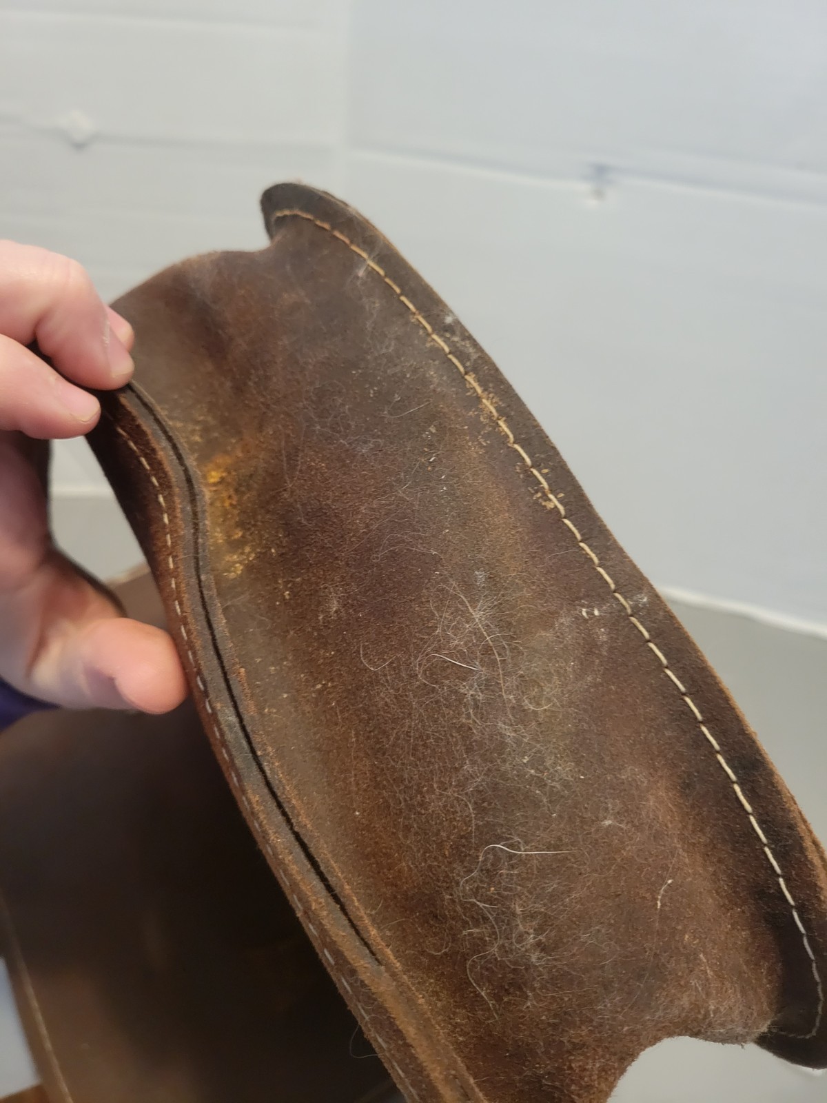 Antique Saddlebags Suede Satchel Style Read