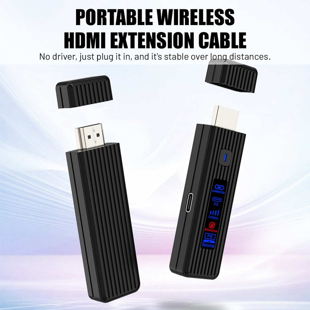 Wireless HDMI Video Transmitter and Receiver PC TV Stick Screen Share Extender