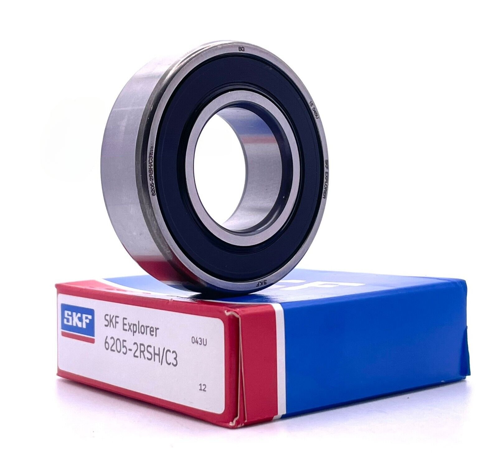 SKF 6205 2RSH C3 DEEP GROOVE BALL BEARING, RUBBER SEALED 25x52x15 mm