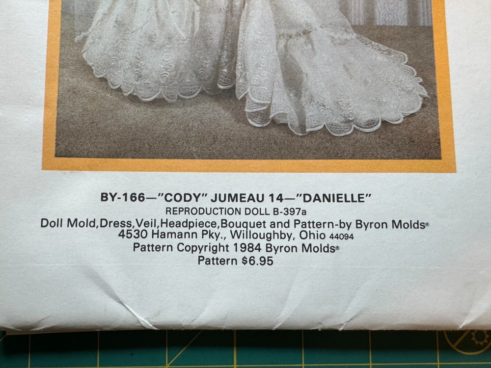 Byron Doll Patterns #BY-166 "Danielle" - New Old Stock/Uncut