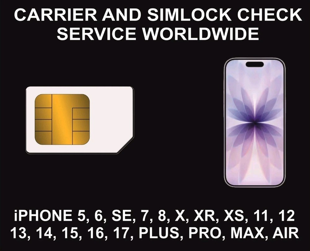 Carrier, Network, Simlock Status Check Service, iPhone, All Models, Fast