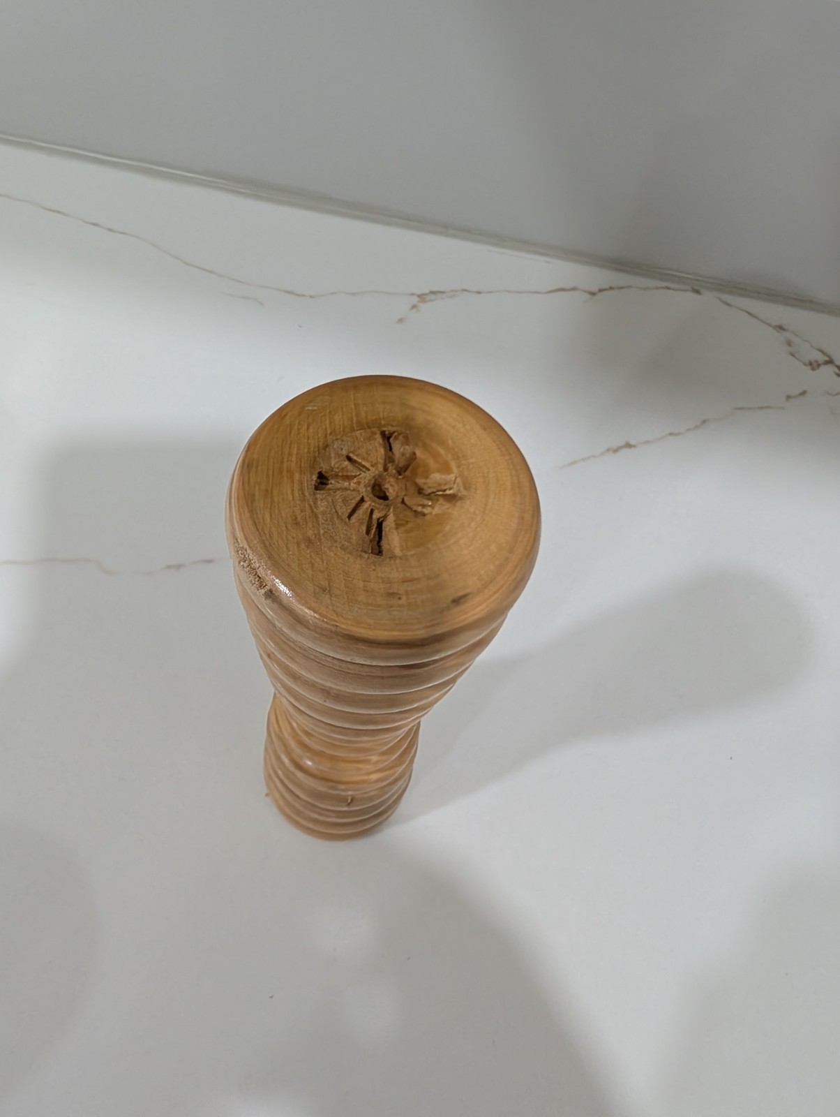 Vintage Set Of 3 Wooden Textile Bobbins Spools Industrial Sewing Primitive Decor