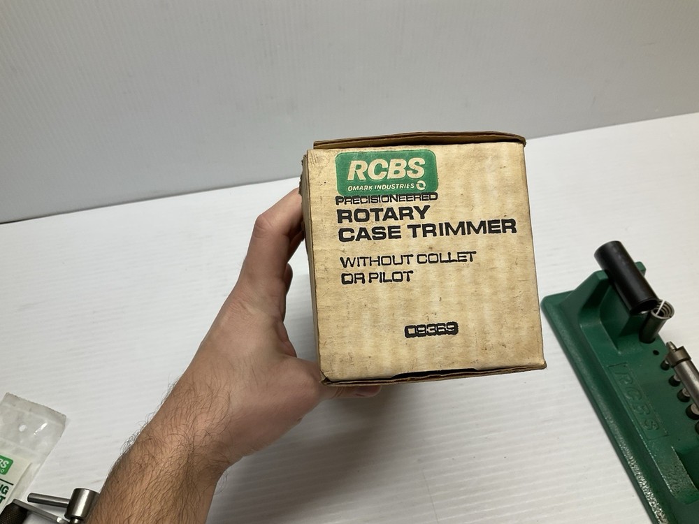 RCBS Rotary Case Trimmer With 6 Pilots & 2 Collets Plus Extras