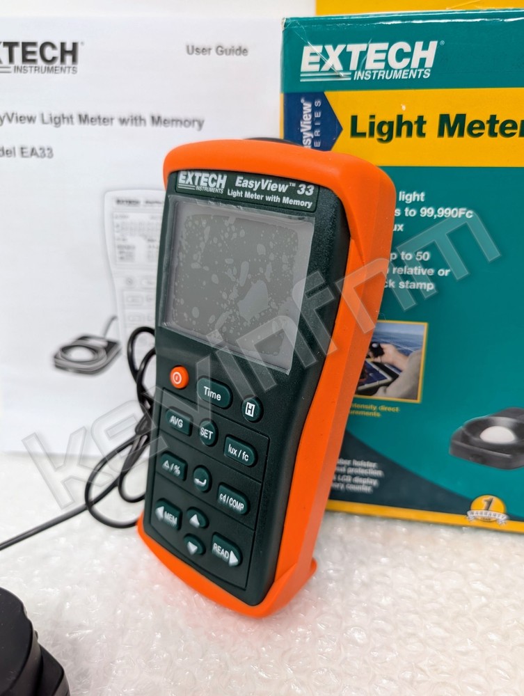 *NEW & GENUINE* Extech® EA33 EasyView™ Light Meter w/ Memory Illuminance + CASE