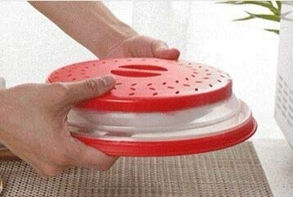 2 Pack Tapas Plegables Microondas Protector contra Salpicaduras 10.5 Pulgadas