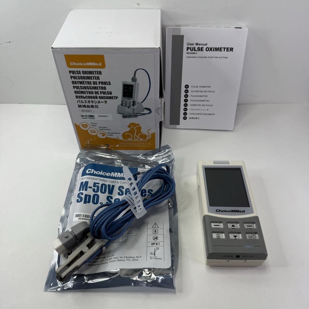 ChoiceMMed MD300M-v Handheld Pulse Oximeter Screen OPENED BOX - TESTED