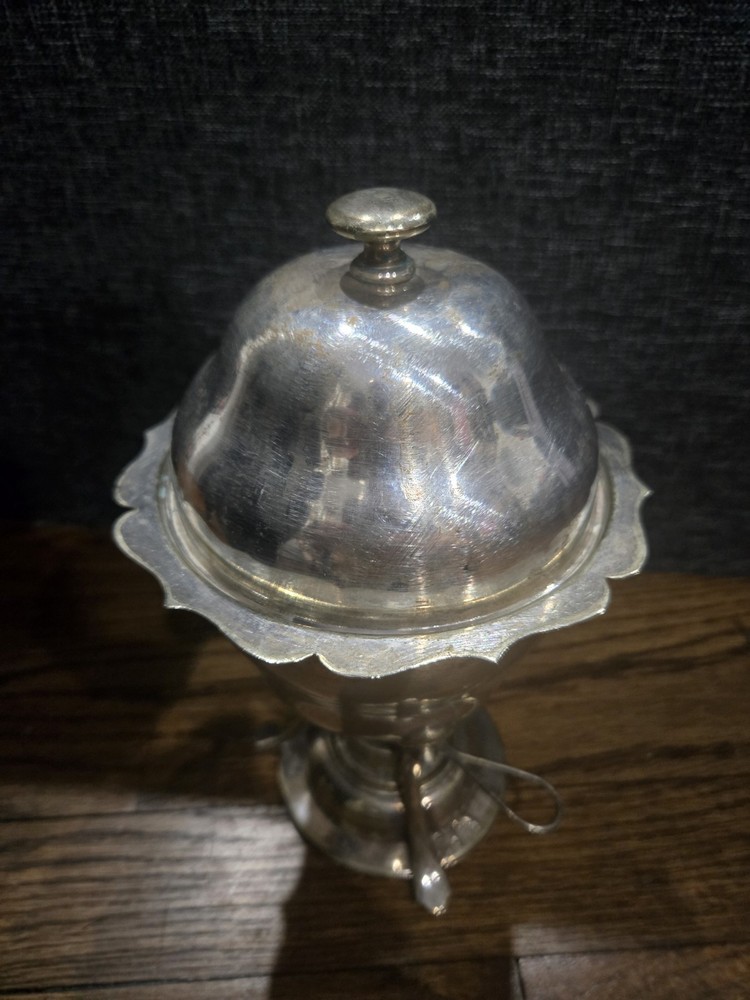 William Hutton & Son Silverplate Egg Coddler With Warmer