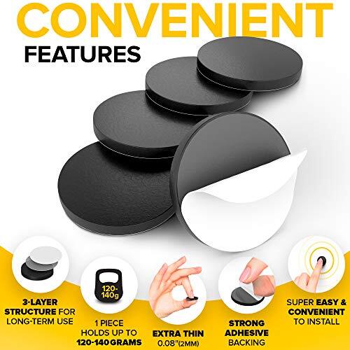 Large Magnets with Adhesive Backing Round and Square Self Assorted Sizes