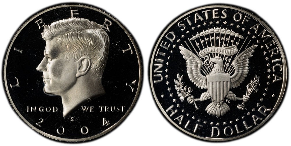2004 S 90% Silver Kennedy Half Dollar Deep Cameo Gem Proof