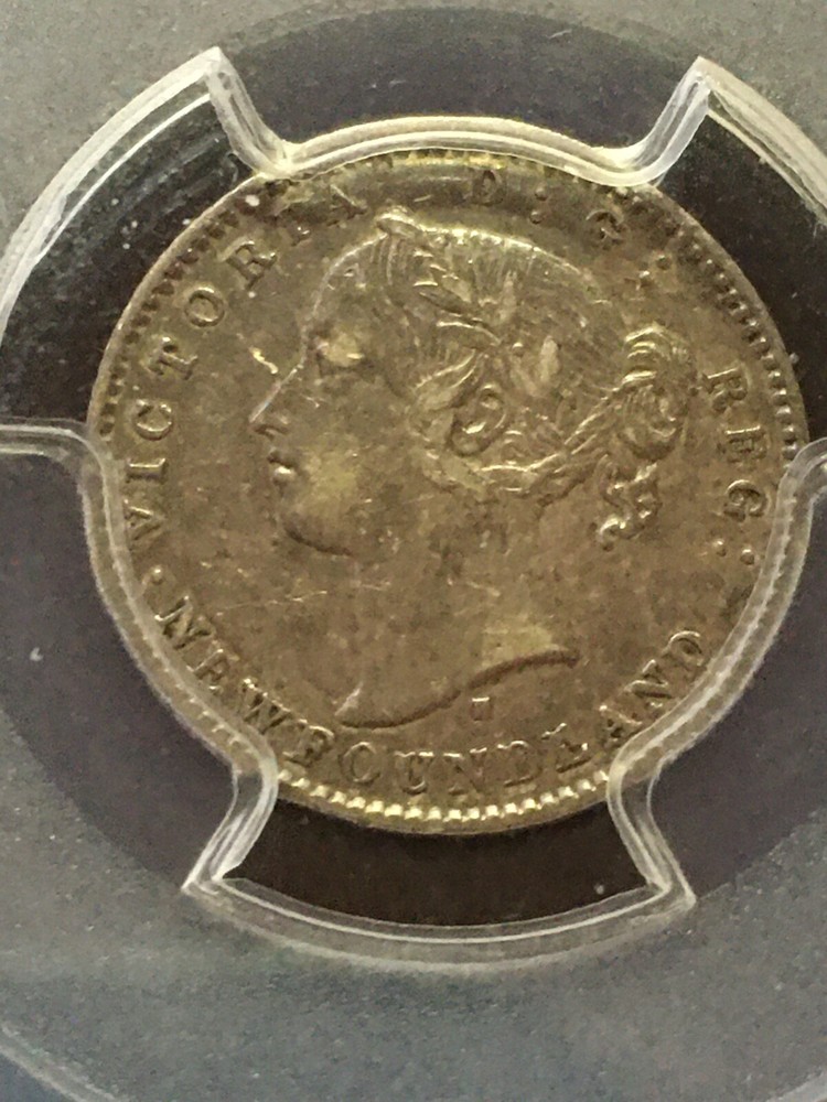 1872H PCGS Graded Newfoundland ¢10 Cent, **EF-45** Cert# 5278