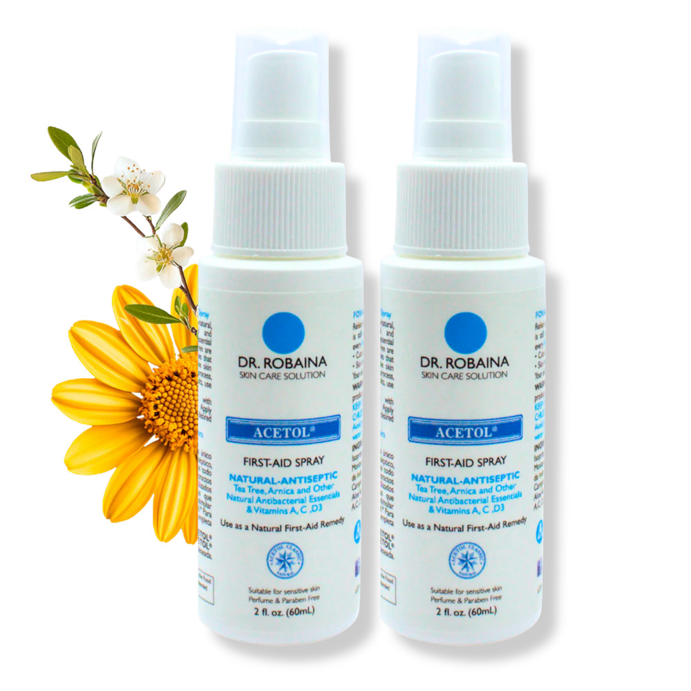 Dr. Robaina Acetol First-Aid Spray 2 fl oz – Natural-Antiseptic (2-Pack)