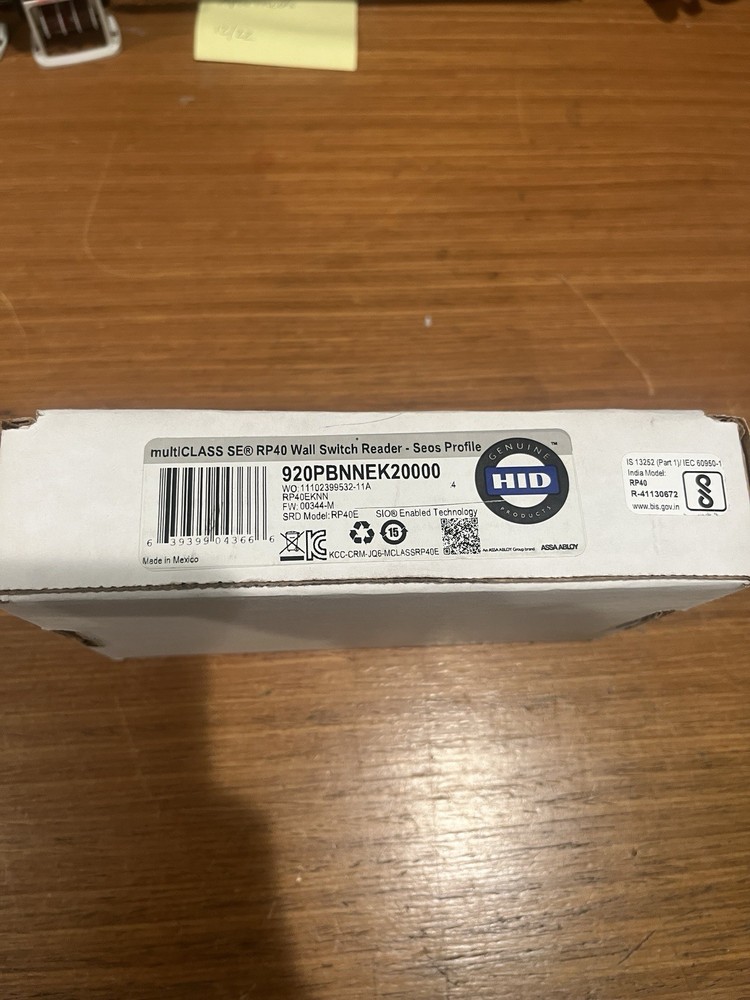 HID 920PBNNEK2000 MultiCLASS RP40 Wall Switch Reader Seos Profile