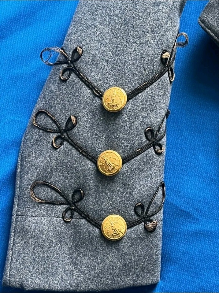 RARE ORIGINAL CIVIL WAR ERA CSA VMI COATEE UNIFORM JACKET NON DUG RELIC A+ COND