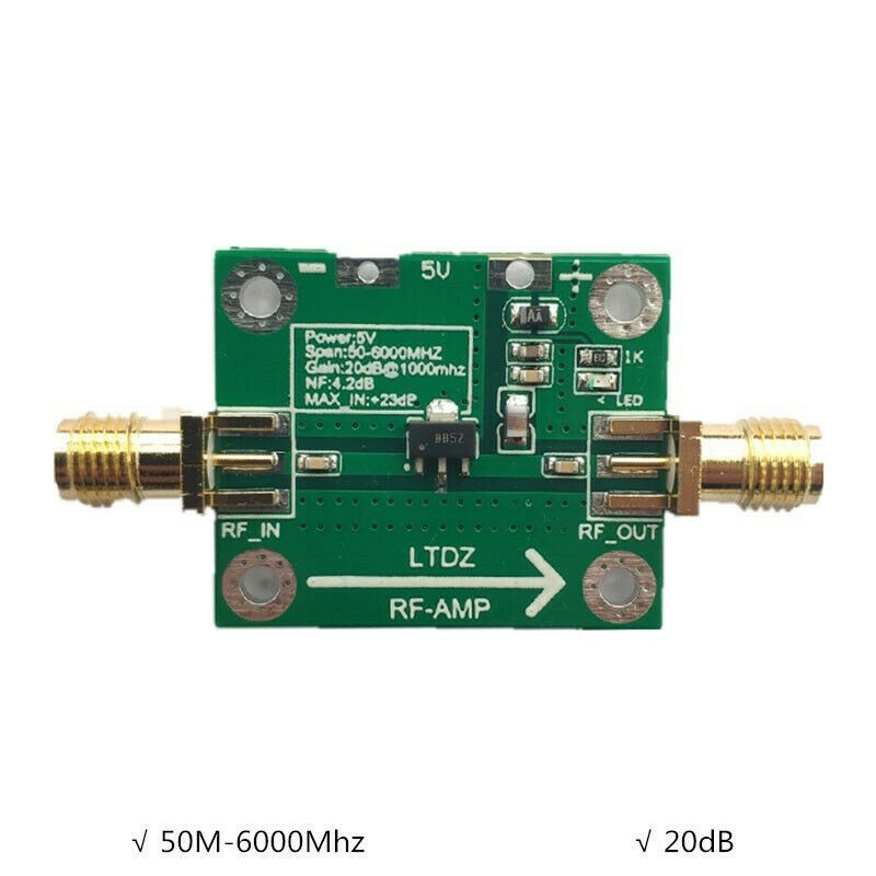 4.2db Power RF Amplifier Board 50M-6000Mhz Transmitter Circuit Module SBB5089 g