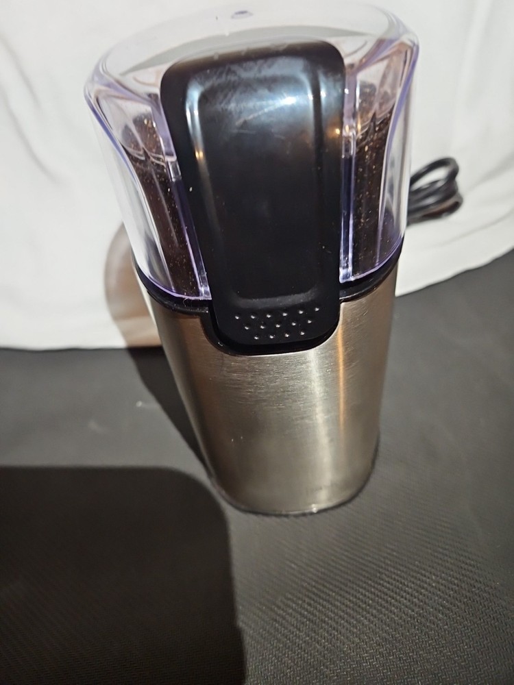 Basics Electric Coffee Grinder Stainless Steen Pre-Owned