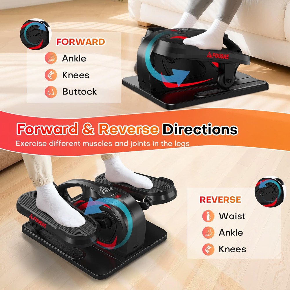 Under Desk Elliptical Machine, Electric Elliptical Leg Exerciser While Sittin...