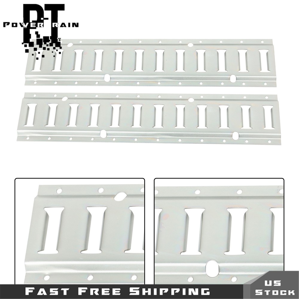 4 Pack 2' E Track Tie Down Rail Kit Silver Rail Enclosed Cargo Trailer