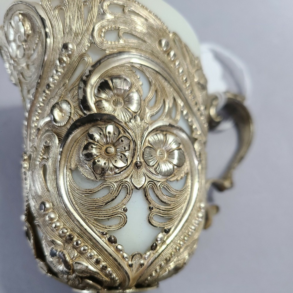 ANTIQUE PAIRPOINT INSERT SILVERPLATE CREAMER ♡ 4.75" TALL