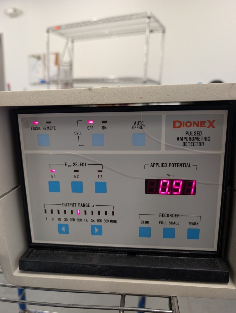 Dionex PAD-2 Pulsed Amperometric Detector w/ Mounted Case Potential Range: ± 2V
