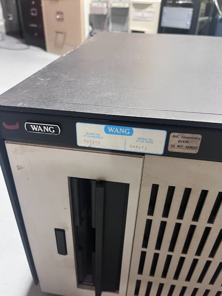 Vintage Wang 5505-1 Computer - two 8'' floppy disk drives - Untested - Powers on