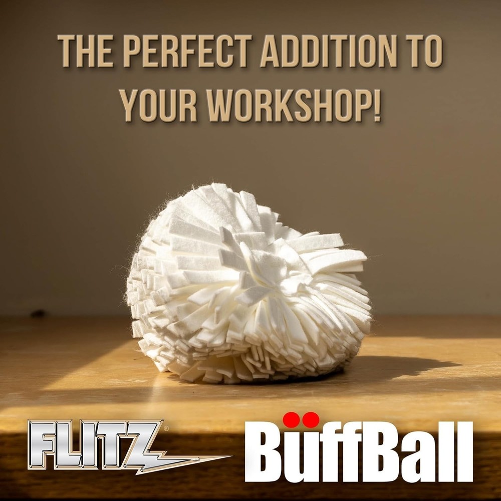 Buff Ball Drill Buffer Polisher Kit Metal Polish Paste All Surfaces 5in