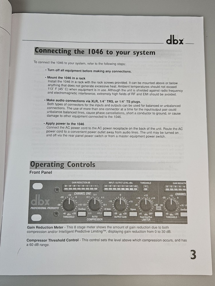 dbx 1046 Quad Compressor/Limiter
