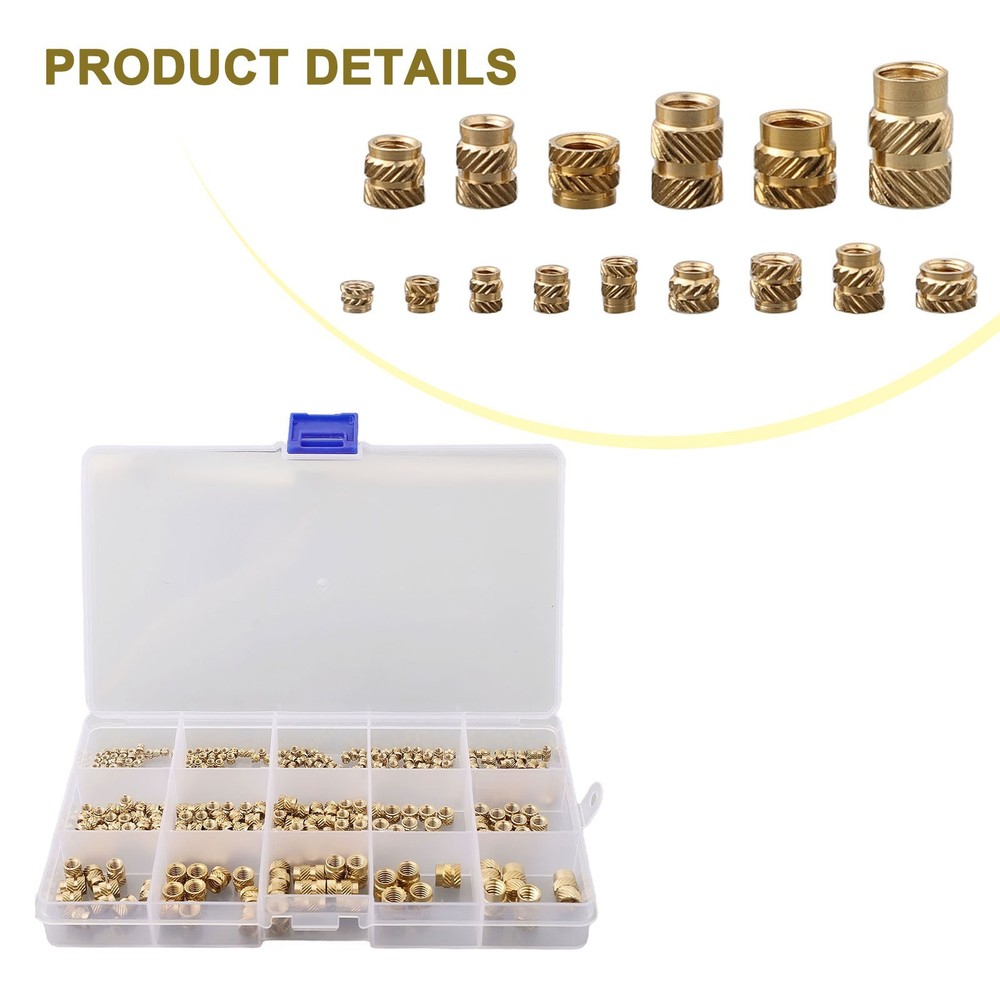 Threaded Inserts Brass M5 M6 Nuts Threaded Threaded Knurled 7 Models