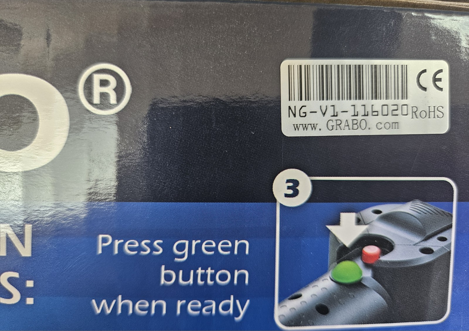 GRABO Battery Power Vacuum Suction Cup Lifter 375-lb Load NG-1B-FB-1 New Sealed