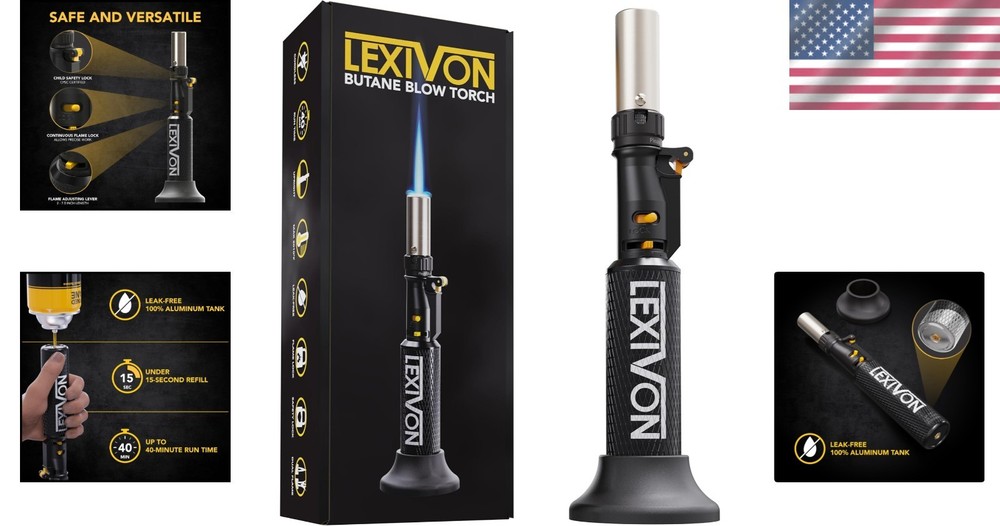 Adjustable Flame Butane Torch for Versatile Use