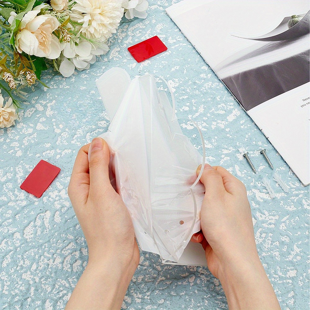 2sets Cloud Acrylic Wall Mounted Display Stands Floating Wall Shelf with Screw