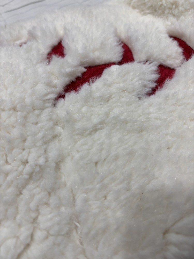 Pottery Barn Kids Anywhere Beanbag, Sherpa Baseball Slipcover Only 31”