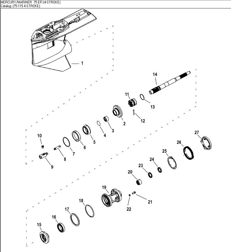 New/ OEM Mercury Propeller Bore Sleeve *LOT 5* Part # 8M0054695 s/s 8M0187255
