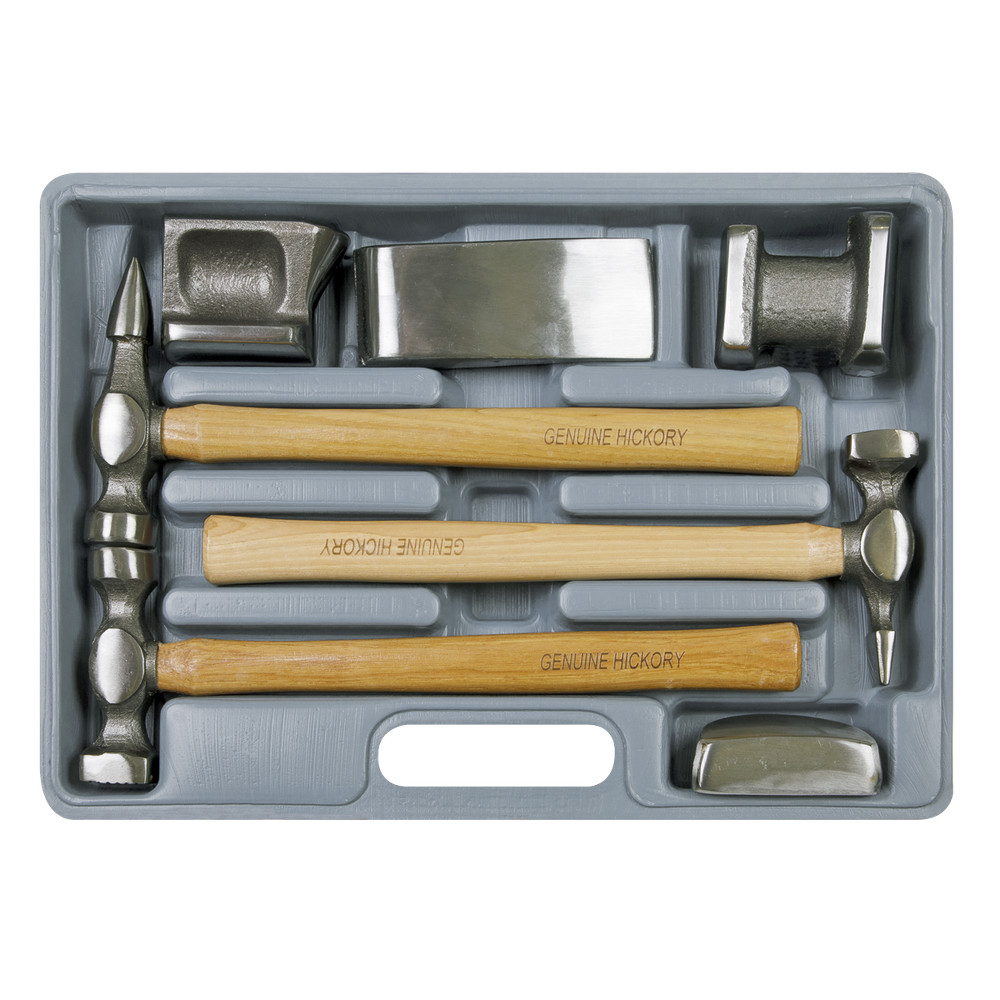 Sealey Drop-Forged Panel Beating Set With Hickory Shafts 7 Pieces CB507