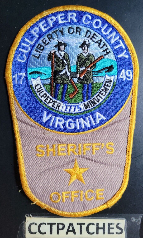 CULPEPER COUNTY, VIRGINIA SHERIFF SHOULDER PATCH VA