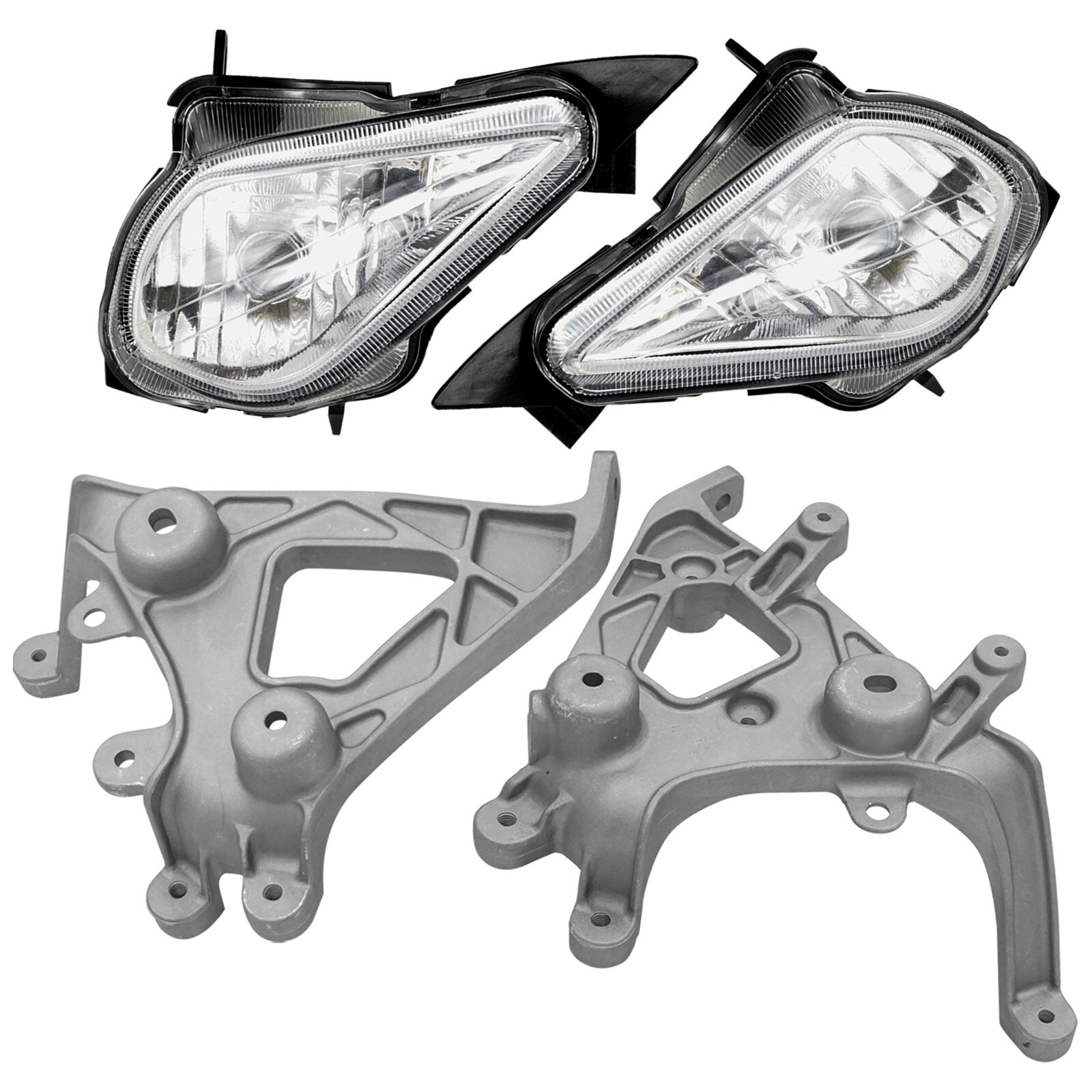 Front Fender Headlight & Brackets For Yamaha Raptor 700 YFM700 2006-2012