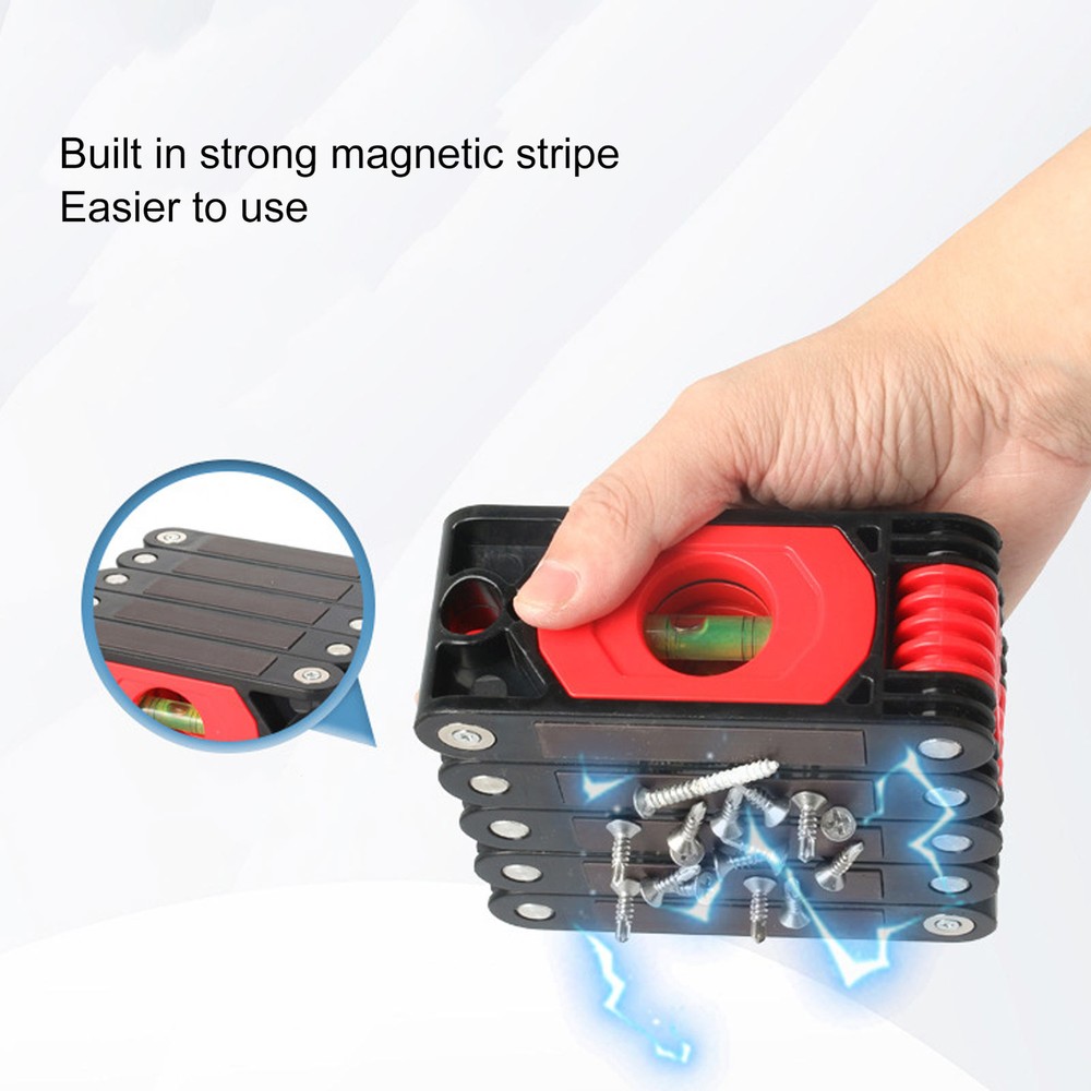 Foldable 72cm Multi Angle 6 Sections Magnetic Folding Measuring Tool