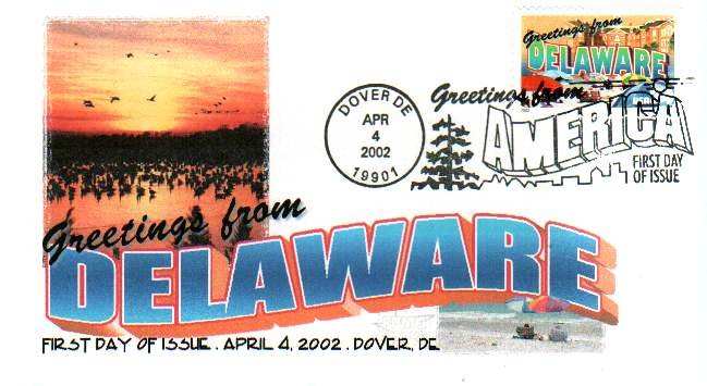 FPMG 3568 Greetings Delaware Ducks Dover
