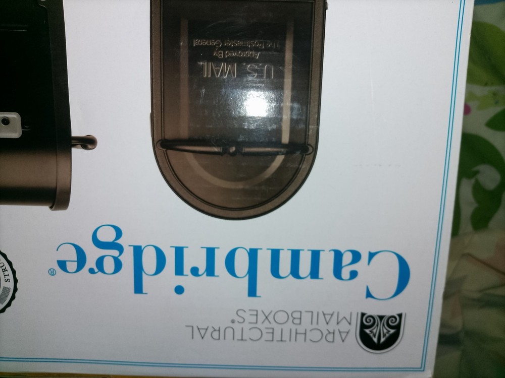 Architectural Mailboxes - Cambridge - Black Post Mount Mailbox