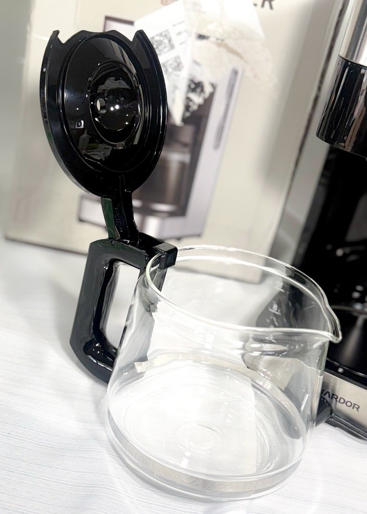 SHARDOR Touch-Screen 10-Cup Coffee Maker Programmable Glass Carafe 900W Silver