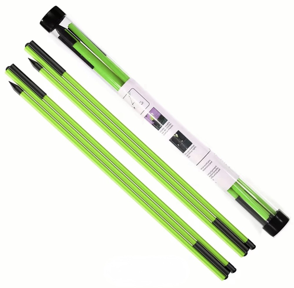 1Pair Golf Alignment Sticks Direction Indicator Stick Folding Golf Practice Rods