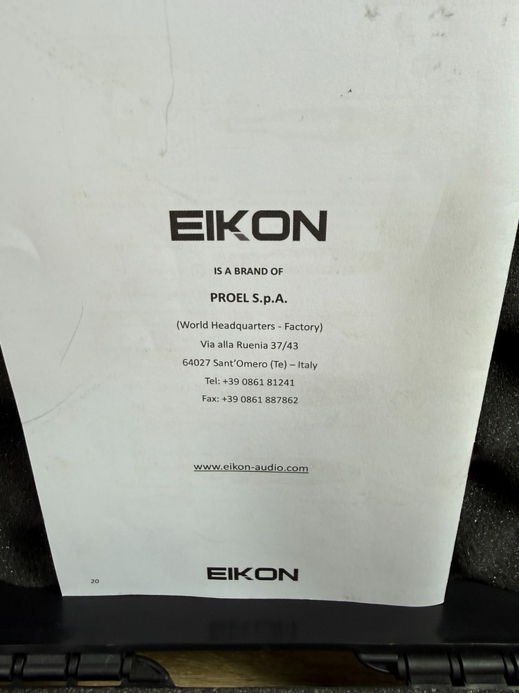 EIKON WM700M Wireless Microphone System UHF Handheld Mic Receiver Kit Case