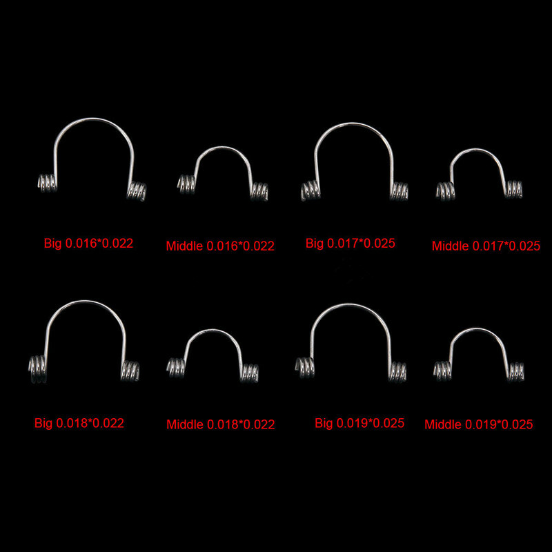 10 Pcs Dental Orthodontic Anterior Torque Rectangular Spring S/M/L Universal
