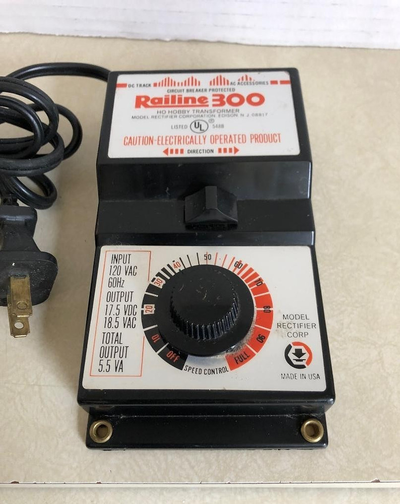 MRC Railine 300 Model Train Power Pack Transformer untested