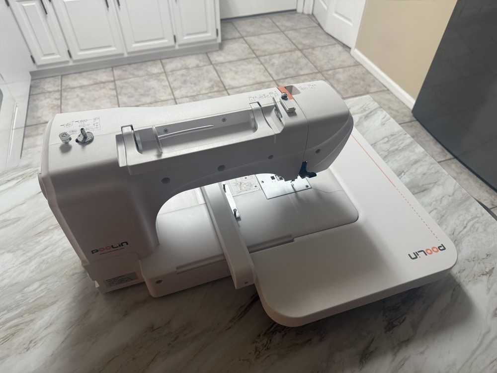 POOLIN EOC06 Computerized Embroidery Machine 7.9*11 Large area LCD Touch Screen