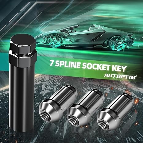 7 Spline Lug Nuts Socket Key - 20mm Hex Socket for Size: 7 SplineStyle: 1 Pcs